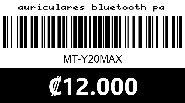 Código de barras de auriculares bluetooth para casco de moto MT-Y20MAX