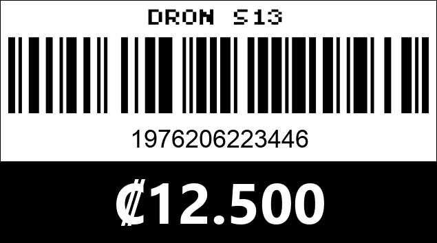 Código de barras de DRON S13