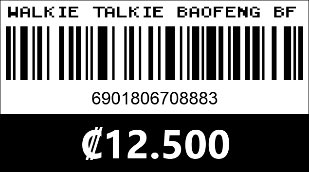 Código de barras de WALKIE TALKIE BAOFENG BF-888S