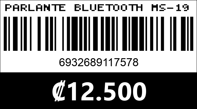 Código de barras de PARLANTE BLUETOOTH MS-1952BT