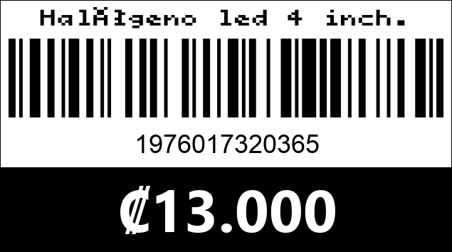 Código de barras de Halógeno led 4 inch.