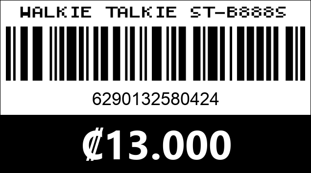 Código de barras de WALKIE TALKIE ST-B888S