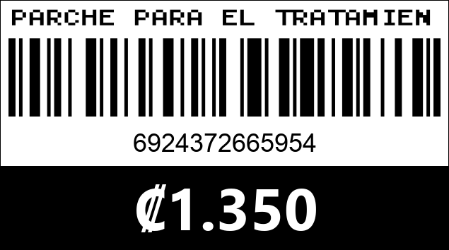 Código de barras de PARCHE PARA EL TRATAMIENTO DEL ACNE 