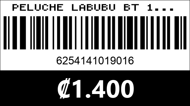 Código de barras de PELUCHE LABUBU BT 1...