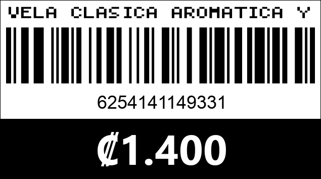 Código de barras de VELA CLASICA AROMATICA YJ720533...