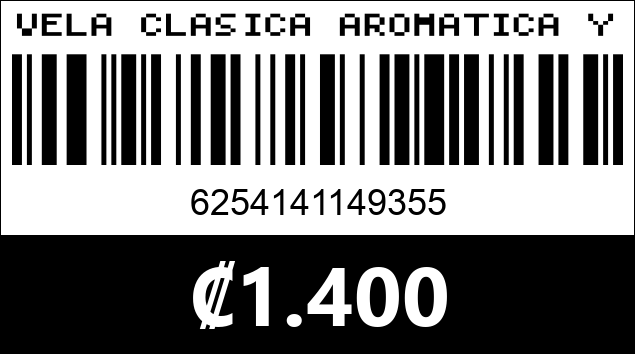 Código de barras de VELA CLASICA AROMATICA YJ720535...