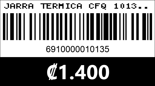 Código de barras de JARRA TERMICA CFQ 1013...