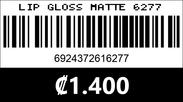 Código de barras de LIP GLOSS MATTE 6277