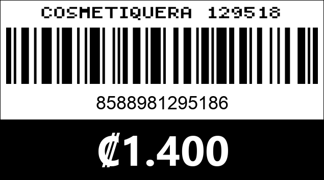 Código de barras de COSMETIQUERA 129518