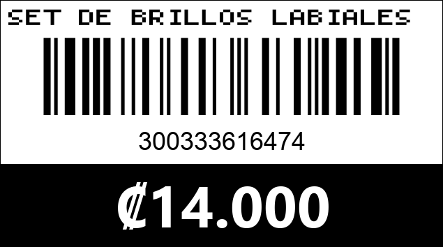 Código de barras de SET DE BRILLOS LABIALES 32 COLONES KC1159