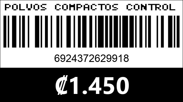 Código de barras de POLVOS COMPACTOS CONTROL GRASA 9918