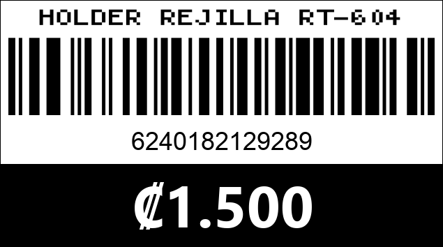 Código de barras de HOLDER REJILLA RT-604