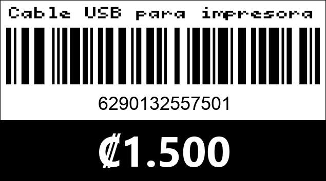 Código de barras de Cable USB para impresora,  1.5 metros 