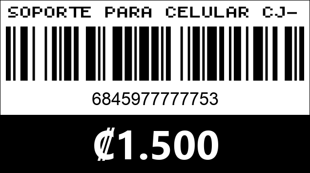 Código de barras de SOPORTE PARA CELULAR CJ-15...