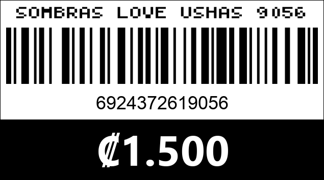 Código de barras de SOMBRAS LOVE USHAS 9056