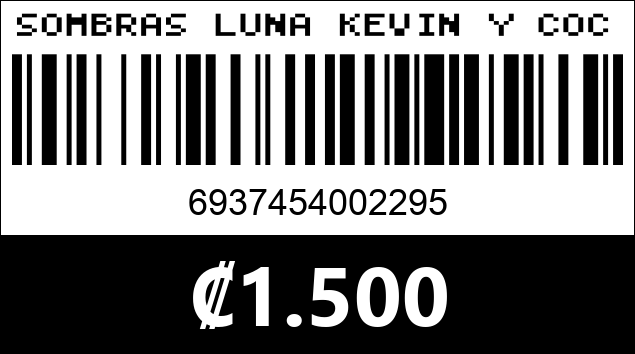 Código de barras de SOMBRAS LUNA KEVIN Y COCO KC1378