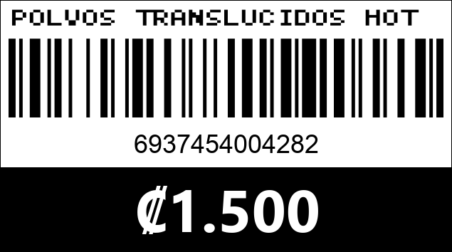 Código de barras de POLVOS TRANSLUCIDOS HOT CHILI KEVIN Y COCO KC1576