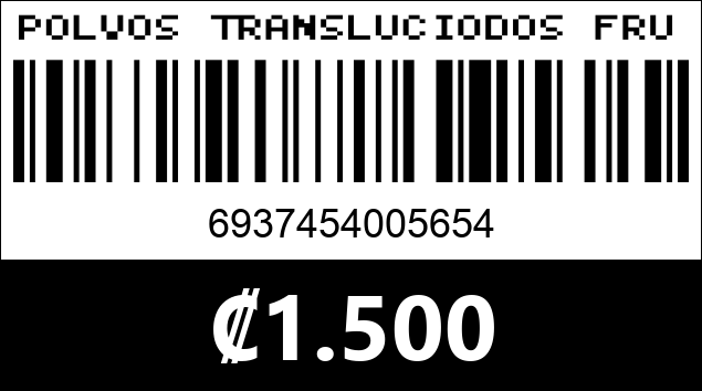 Código de barras de POLVOS TRANSLUCIODOS FRUIT KEVIN Y COCO KC1713