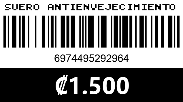 Código de barras de SUERO ANTIENVEJECIMIENTO 2964