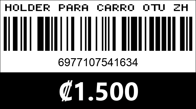 Código de barras de HOLDER PARA CARRO OTU ZH-13