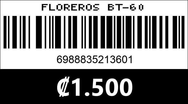 Código de barras de FLOREROS BT-60