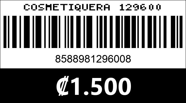 Código de barras de COSMETIQUERA 129600