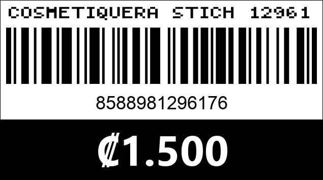 Código de barras de COSMETIQUERA STICH 129617