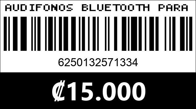 Código de barras de AUDIFONOS BLUETOOTH PARA CASCO DE MOTO X30