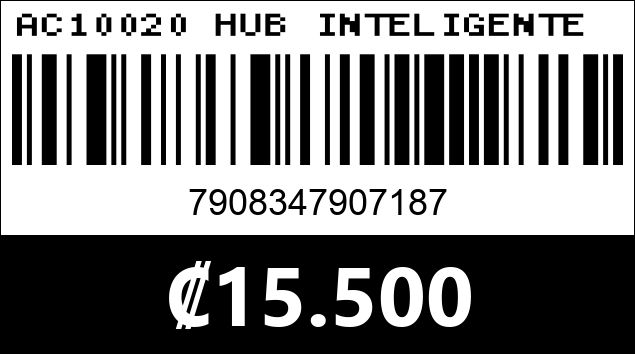 Código de barras de AC10020 HUB INTELIGENTE NOVA FAA383CC001C 8 EN 1 USB-C 1 PUERTO