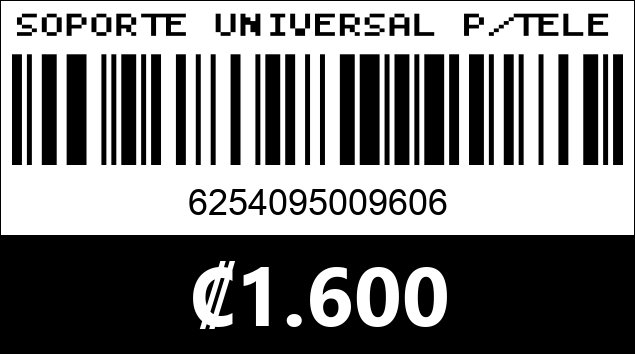 Código de barras de SOPORTE UNIVERSAL P/TELEFONO CZ-3475...