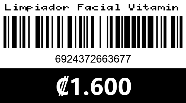 Código de barras de Limpiador Facial Vitamina C