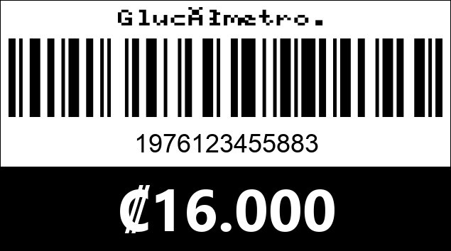 Código de barras de Glucómetro.