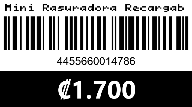 Código de barras de Mini Rasuradora Recargable Portátil 