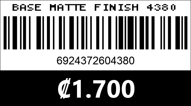 Código de barras de BASE MATTE FINISH 4380