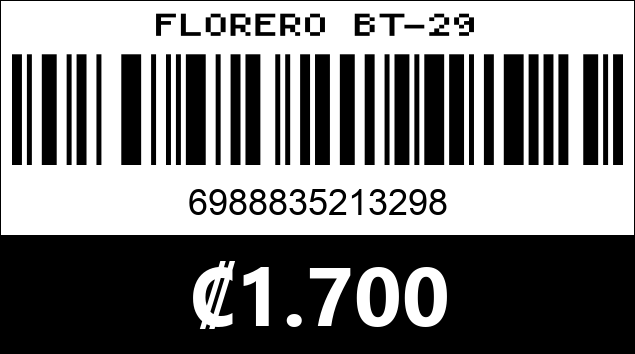 Código de barras de FLORERO BT-29