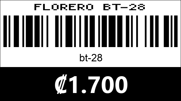 Código de barras de FLORERO BT-28