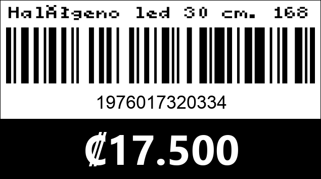 Código de barras de Halógeno led 30 cm. 168W