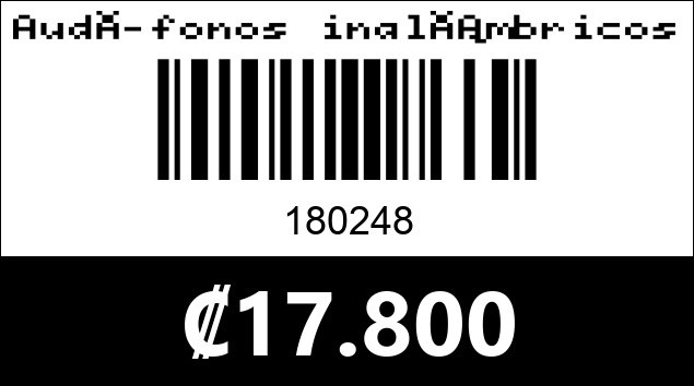 Código de barras de Audífonos inalámbricos minnie mouse Q60. Rojos.