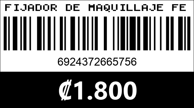 Código de barras de FIJADOR DE MAQUILLAJE FEBBLE 5756