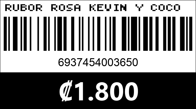Código de barras de RUBOR ROSA KEVIN Y COCO KC1513