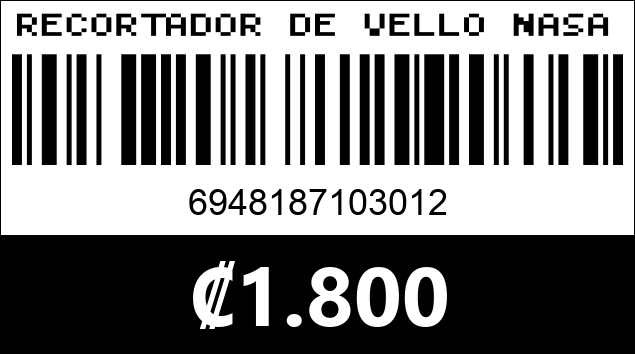 Código de barras de RECORTADOR DE VELLO NASAL 