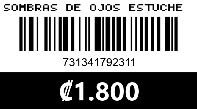Código de barras de SOMBRAS DE OJOS ESTUCHE WAFFLE KC1514