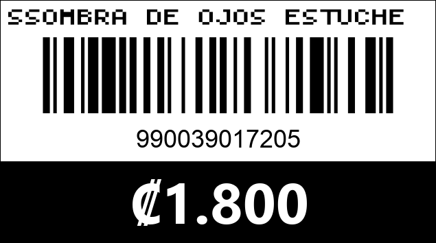 Código de barras de SSOMBRA DE OJOS ESTUCHE GALLETA KC1455