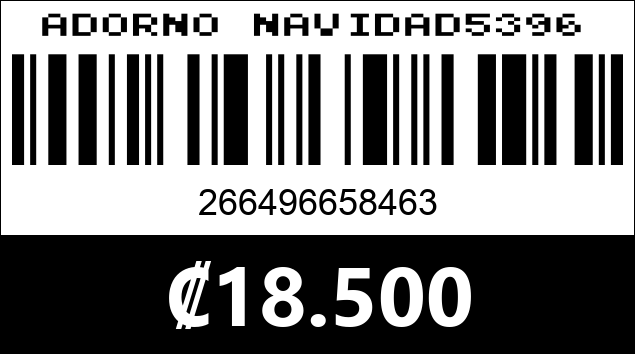 Código de barras de ADORNO NAVIDAD5396