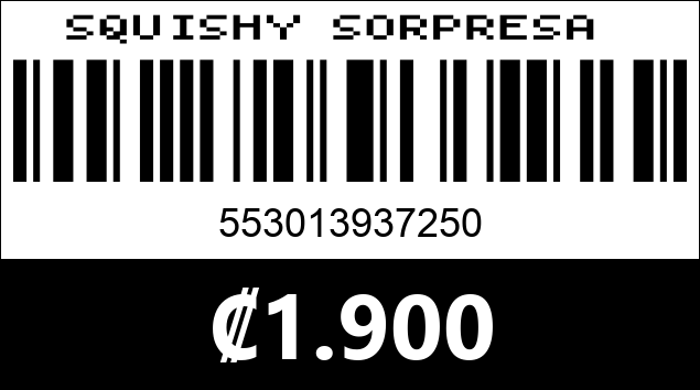 Código de barras de SQUISHY SORPRESA 