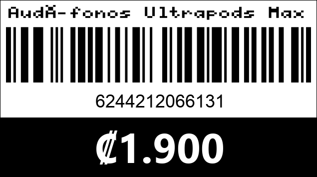 Código de barras de Audífonos Ultrapods Max