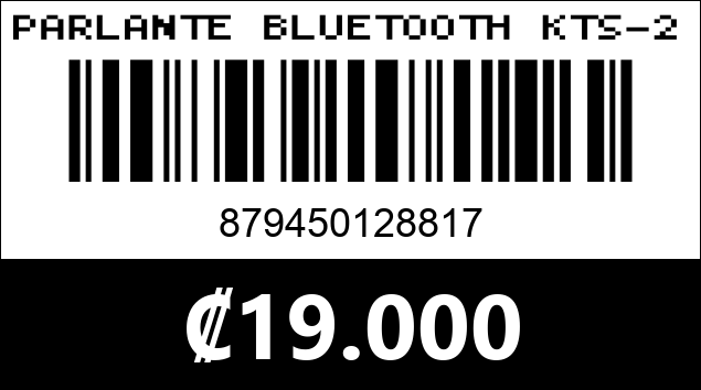 Código de barras de PARLANTE BLUETOOTH KTS-2466