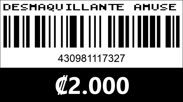 Código de barras de DESMAQUILLANTE AMUSE