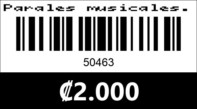 Código de barras de Parales musicales.