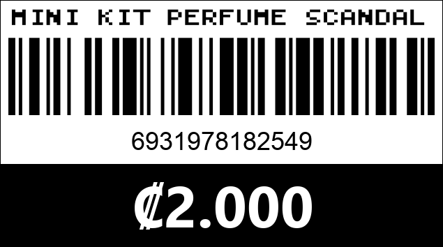 Código de barras de MINI KIT PERFUME SCANDALOUS 2068
